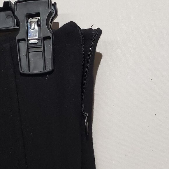 Zara Body Slimming Leggings Trousers Medium Black Side Zipper - Picture 6 of 8